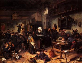 Jan Steen : A School For Boys And Girls